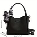 Retro Niche Scarf Handbag, Fashionable Simple Versatile Shoulder Bag for Daily Commute, Commuter Handbag | Retro Style Handbag | Polyester Lined Interior, Purse