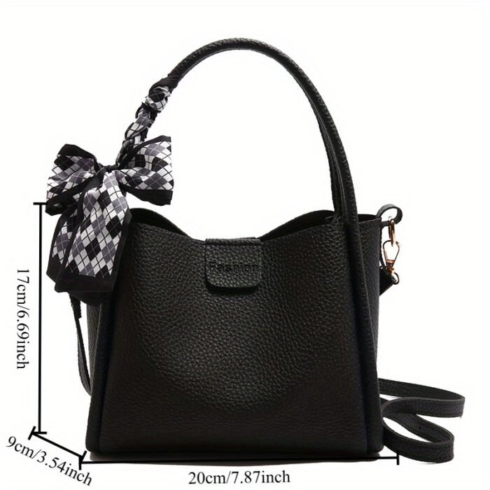 Retro Niche Scarf Handbag, Fashionable Simple Versatile Shoulder Bag for Daily Commute, Commuter Handbag | Retro Style Handbag | Polyester Lined Interior, Purse - Image 7