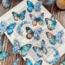 One Pack of 30 Butterfly Floral Hand Account DIY Decoration Stickers