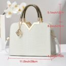 Classic Women's Handbag Large Capacity Versatile New Style Shoulder Bag Fashionable Glossy Single Shoulder Bag Daily Commuting All-match Bag
