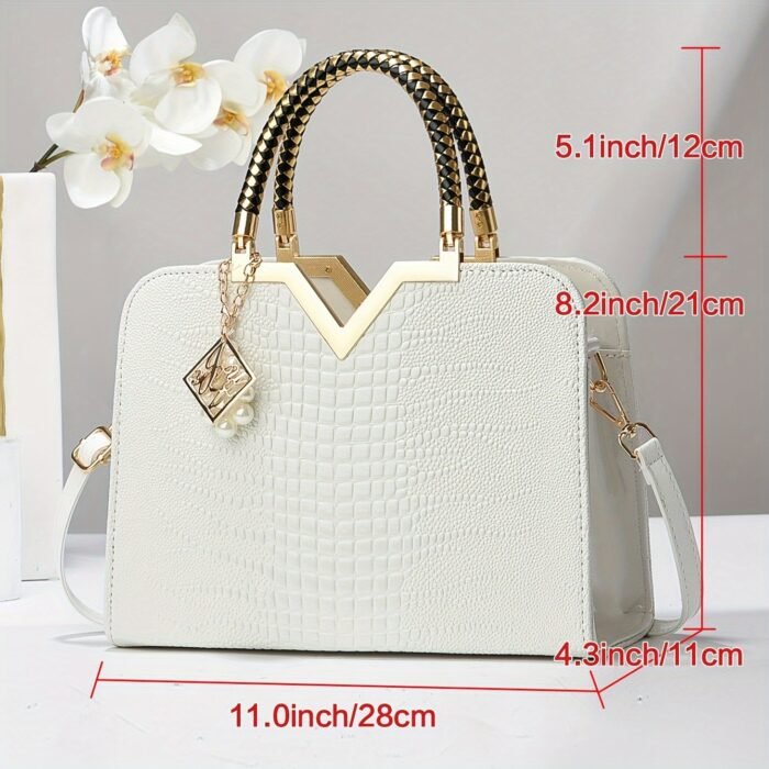 Classic Women's Handbag Large Capacity Versatile New Style Shoulder Bag Fashionable Glossy Single Shoulder Bag Daily Commuting All-match Bag - Image 18