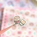 16 Sheets Little Nose Bridge 3.0 Sticker Book - Cute Cartoon & Travel-Themed Decals for Journals, Planners & DIY Crafts, Matte Finish, Self-Adhesive Paper, Perfect for Holiday & Birthday Gifts