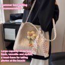3 Styles Available Women'S Woven Crossbody Bag with Large Capacity, Summer Handbag Shoulder Bag, Beach Tote Bag, Suitable for Outings, Vacation Travel, Shopping