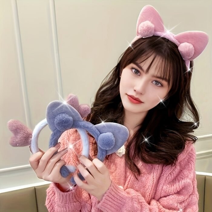 Soft Faux Fur Hair Clip With Rabbit Ear Design, Cute And Sweet Hair Accessory For Women, Perfect For Daily Wear, Party, Or Dance - Image 17