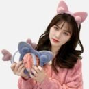 Soft Faux Fur Hair Clip With Rabbit Ear Design, Cute And Sweet Hair Accessory For Women, Perfect For Daily Wear, Party, Or Dance