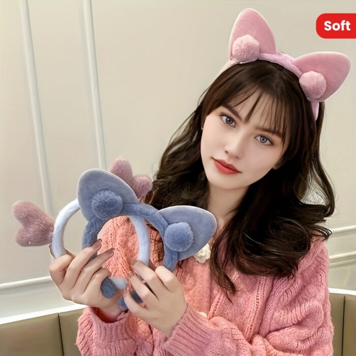 Soft Faux Fur Hair Clip With Rabbit Ear Design, Cute And Sweet Hair Accessory For Women, Perfect For Daily Wear, Party, Or Dance - Image 18