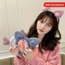 Soft Faux Fur Hair Clip With Rabbit Ear Design, Cute And Sweet Hair Accessory For Women, Perfect For Daily Wear, Party, Or Dance