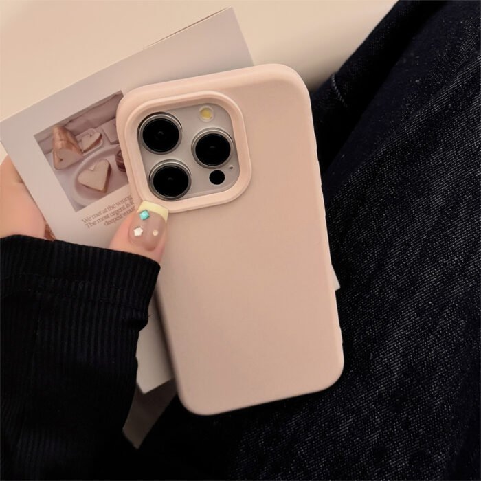Wholesale 4pcs Solid Color Minimalist Dopamine Shockproof Phone Cases Suitable for Iphone 16, 15, 14, 13, 12, 11 Pro Max And Pro Series, Perfect for Yourself, Friends, Girlfriend, Boyfriend, Or As Holiday/Birthday Gifts. - Image 6
