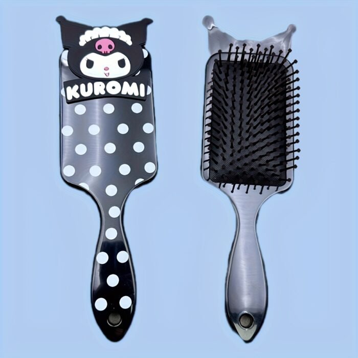 1pc Sanrio Kuromi & for My Melody Air Cushion Comb - Gentle Detangling, Suitable for All Hair Types, Fashionable Cartoon Design, Portable Massage Comb for Women, ABS Plastic Handle, Plastic Bristles, Finishing Comb, Sanrio - Image 3