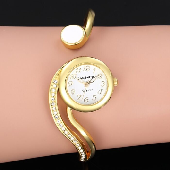 Luxury Ladies' Novelty Bracelet Watch, Round Alloy Case, Quartz Movement, Non, Gift for Her - Image 5