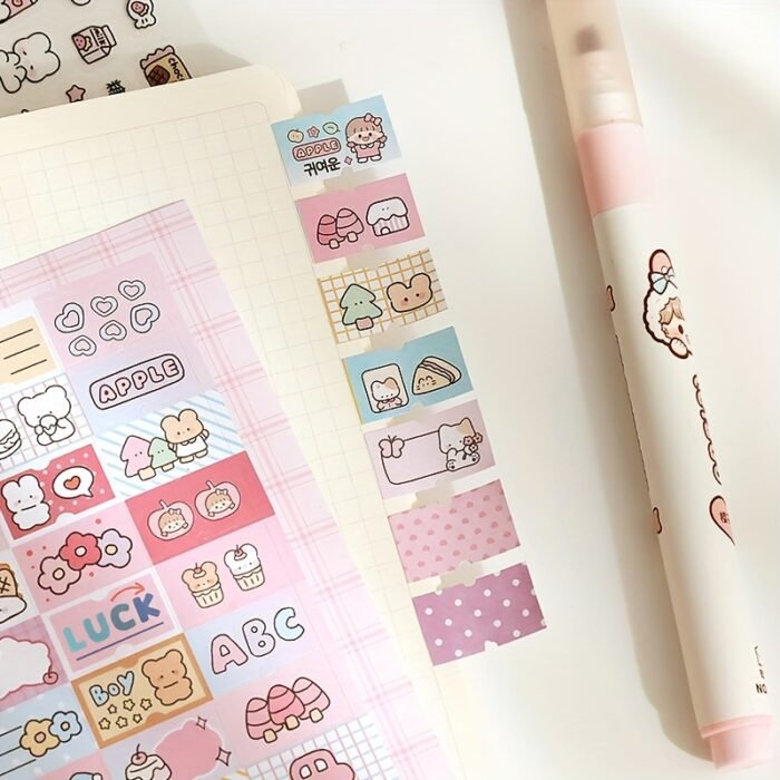 16 Sheets Little Nose Bridge 3.0 Sticker Book - Cute Cartoon & Travel-Themed Decals for Journals, Planners & DIY Crafts, Matte Finish, Self-Adhesive Paper, Perfect for Holiday & Birthday Gifts - Image 11