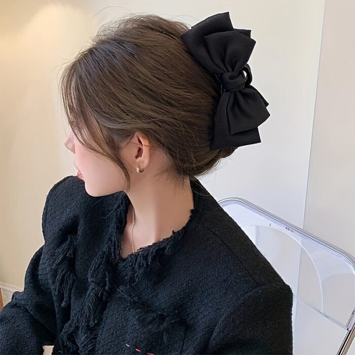 1pc Big Bow Hair Clip, Teen Girls Hair Accessories, Suitable For Gifts And Party - Image 4