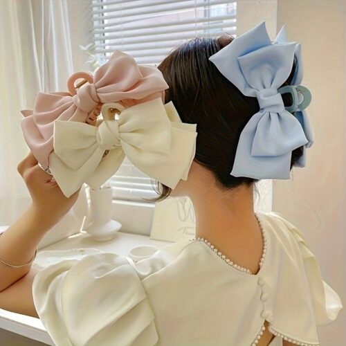 1pc Big Bow Hair Clip, Teen Girls Hair Accessories, Suitable For Gifts And Party