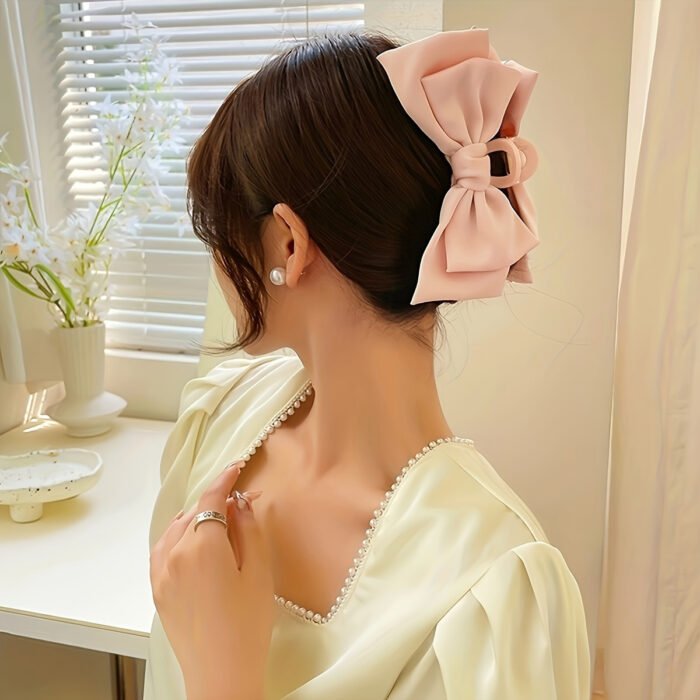 1pc Big Bow Hair Clip, Teen Girls Hair Accessories, Suitable For Gifts And Party - Image 5