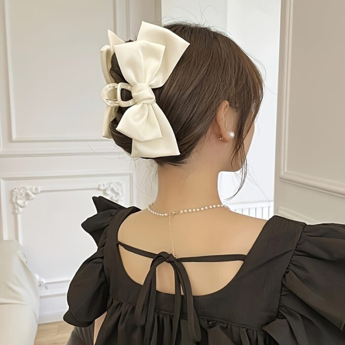 1pc Big Bow Hair Clip, Teen Girls Hair Accessories, Suitable For Gifts And Party - Image 3