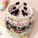 4pcs Sweet Floral Print Pleated Headband Set - Chic & Versatile Hair Accessories for Girls, Perfect for Casual Attire, Girls Hair Accessories
