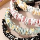 4pcs Sweet Floral Print Pleated Headband Set - Chic & Versatile Hair Accessories for Girls, Perfect for Casual Attire, Girls Hair Accessories