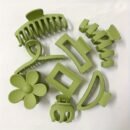 8 Pieces of Adult Hair Clips: Large Size, Shark Clip, Grip Clip, Gradient Combination Set, Hair Accessory Edge Clips - Suitable for Ages 14 and Up, Resin Material, Rectangular Shape, Bow and Flower Designs, Large Size, Set of 8, Elegant and Sweet Style