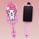1pc Sanrio Kuromi & for My Melody Air Cushion Comb - Gentle Detangling, Suitable for All Hair Types, Fashionable Cartoon Design, Portable Massage Comb for Women, ABS Plastic Handle, Plastic Bristles, Finishing Comb, Sanrio