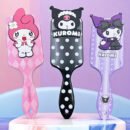 1pc Sanrio Kuromi & for My Melody Air Cushion Comb - Gentle Detangling, Suitable for All Hair Types, Fashionable Cartoon Design, Portable Massage Comb for Women, ABS Plastic Handle, Plastic Bristles, Finishing Comb, Sanrio