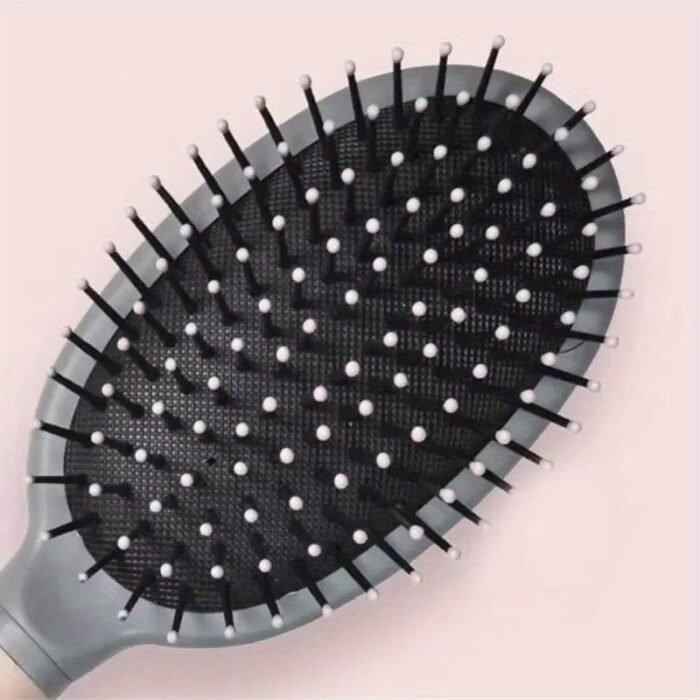 Pink Airbag Comb for Men & Women - Detangling & Massage Brush with Dense Bristles, Ergonomic ABS Plastic Handle for Wet/Dry Hair, Curly/Long Hair Friendly, Scalp Massage Brush | Sleek Style | Lightweight Comb - Image 6