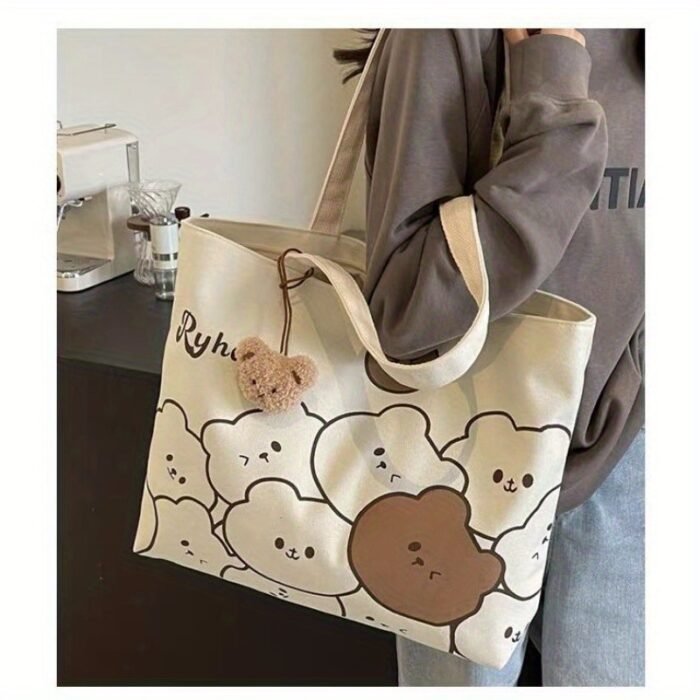 Commuter Japanese Style Cartoon Insulated Large Capacity Student Tote Bag for - Image 11