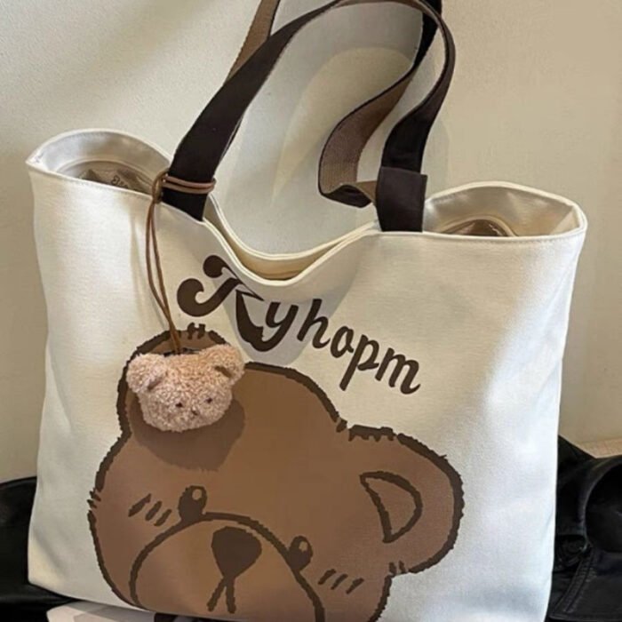 Commuter Japanese Style Cartoon Insulated Large Capacity Student Tote Bag for - Image 9