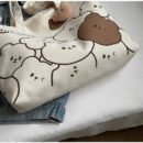 Commuter Japanese Style Cartoon Insulated Large Capacity Student Tote Bag for