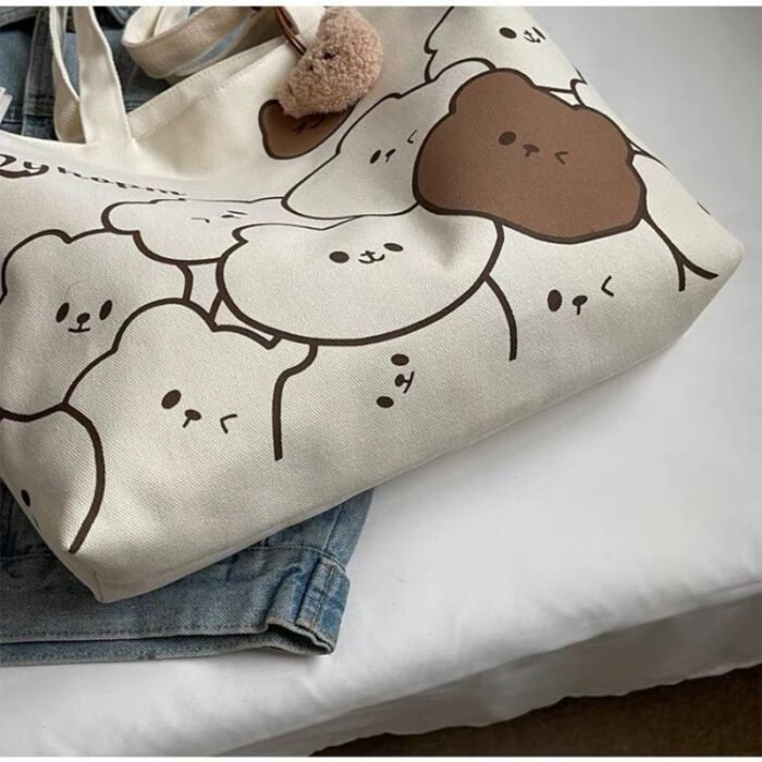 Commuter Japanese Style Cartoon Insulated Large Capacity Student Tote Bag for - Image 8