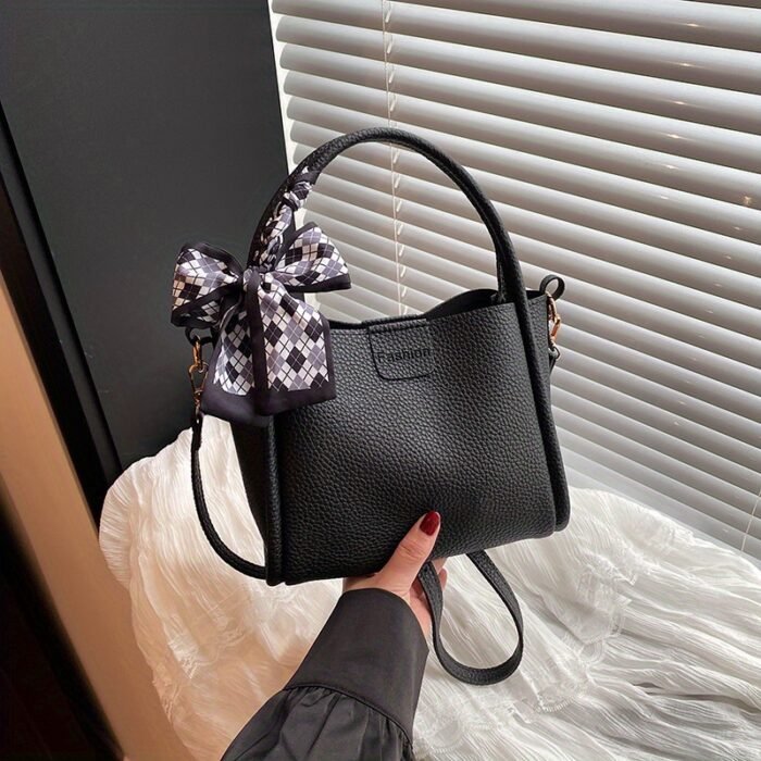 Retro Niche Scarf Handbag, Fashionable Simple Versatile Shoulder Bag for Daily Commute, Commuter Handbag | Retro Style Handbag | Polyester Lined Interior, Purse - Image 11