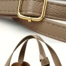 Lightweight PU Leather Fashion Shoulder Bag for Women - Adjustable Crossbody Handbag with Secure Zip Closure, Solid Color Design, Polyester Lining, Chic Bucket Style, Versatile Occasion Accessory, Baigou Crafted