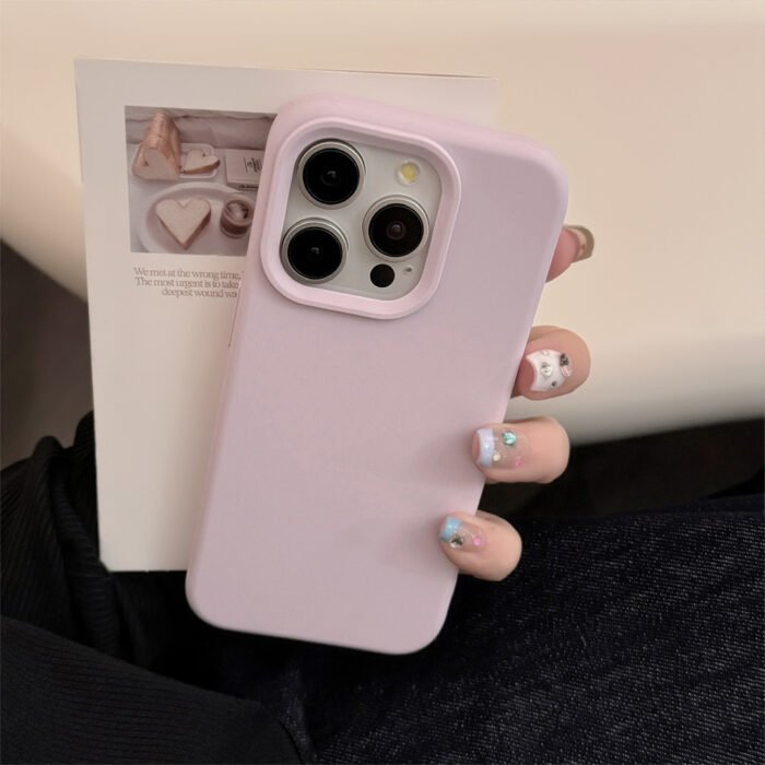 Wholesale 4pcs Solid Color Minimalist Dopamine Shockproof Phone Cases Suitable for Iphone 16, 15, 14, 13, 12, 11 Pro Max And Pro Series, Perfect for Yourself, Friends, Girlfriend, Boyfriend, Or As Holiday/Birthday Gifts. - Image 8