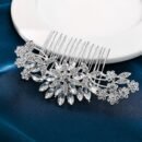 Elegant Exquisite Romantic Glamorous Flower Hair Comb, Women Girls Casual Party Wedding Supplies, Princess Fairy Style Bridal Fresh Hair Accessories, Gift Photo Props