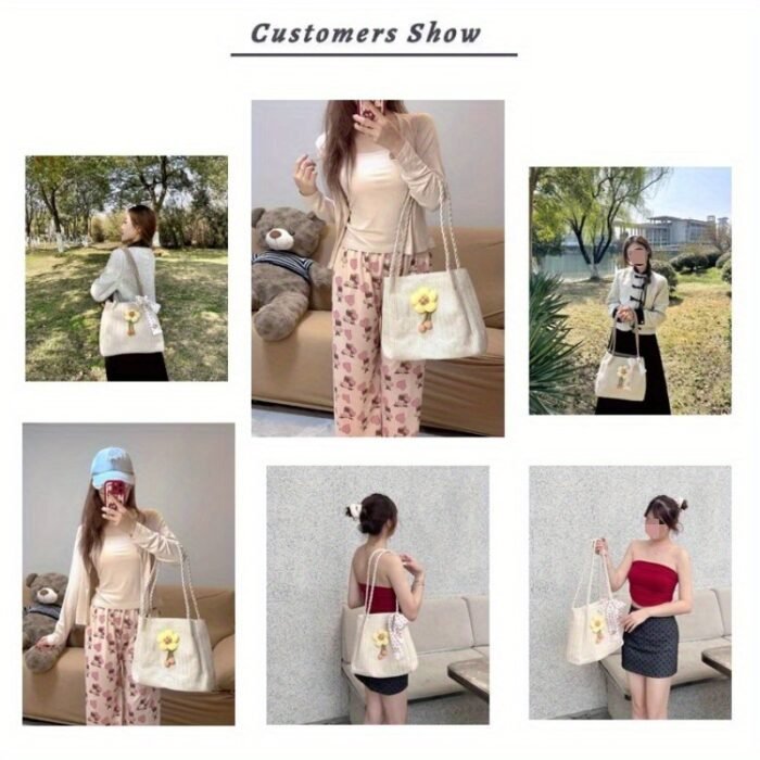3 Styles Available Women'S Woven Crossbody Bag with Large Capacity, Summer Handbag Shoulder Bag, Beach Tote Bag, Suitable for Outings, Vacation Travel, Shopping - Image 9