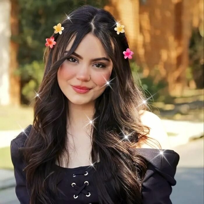 [Sweet | Colored] 6pcs Sweet Colored Frangipani Flower Resin Hair Clips | Suitable For Party, Holiday Hair Styling | Perfect Gifts For Girls - Image 13