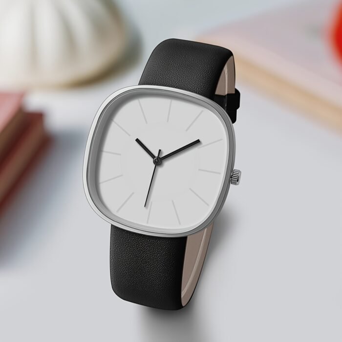 Elegant Pink Quartz Watch for Women - Simple Analog Design with Minimalist Hands, Non, Faux Leather Strap, Perfect for Casual & Formal Attire, Stylish Accessory|Minimalist Watch|Durable Watch - Image 8
