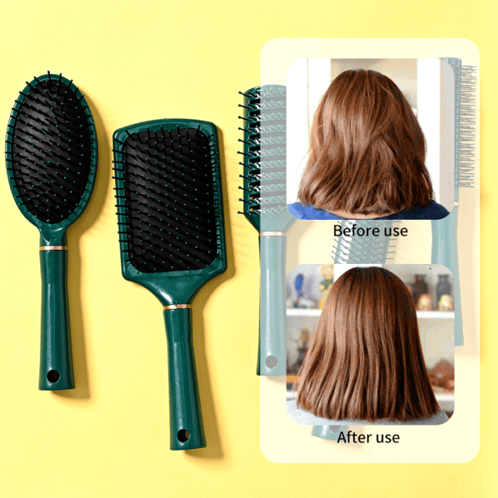 Detangling Hair Brush Anti-Static Detangler Hair Brush Paddle Air Cusihon Comb Nylon Bristle Hair Styling Brush For Men And Women - Image 19