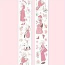 1 Roll/Pack, 8 Rolls/Pack Bouquet Girl Series PET Tape, Cute Artistic INS Style Girl Floral Material, Scrapbook Sticker