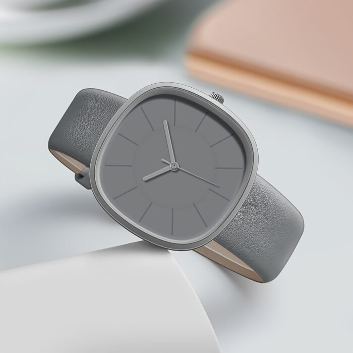 Elegant Pink Quartz Watch for Women - Simple Analog Design with Minimalist Hands, Non, Faux Leather Strap, Perfect for Casual & Formal Attire, Stylish Accessory|Minimalist Watch|Durable Watch - Image 9