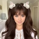 2pcs Adorable Easter Bunny Hair Clips - Fluffy Feather Design, Warm 3D Rabbit Ears for Women - Perfect for Parties & Daily Wear, Festive Hair Accessory | Playful Accessory | Soft Texture, Bunny Accessories