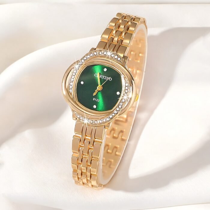 Elegant Women's Quartz Watch with Rhinestone Accents - Chic Zinc Alloy Bracelet Design, Perfect for Dates, Parties & Birthday Gifts, Unique, Fashion, Elegant Style - Image 9