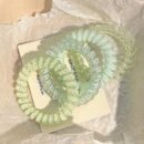 Pack of 4 Korean Jelly Color Telephone Cord Hair Ties Cute and Fresh Non-Damaging High Elasticity Headband for Women