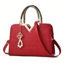 Classic Women's Handbag Large Capacity Versatile New Style Shoulder Bag Fashionable Glossy Single Shoulder Bag Daily Commuting All-match Bag