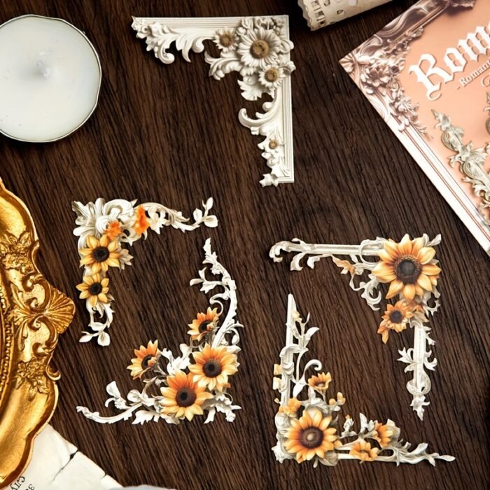 20-Pack Romantic Corner Series Sticker Set, 3D Scrapbooking Embellishments, DIY Craft Paper Niche Decorations for Scrapbooking, Journals, and Gift Decoration Accessories - Image 2