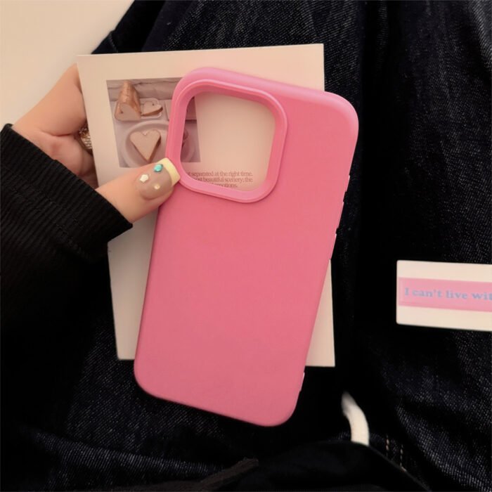 Wholesale 4pcs Solid Color Minimalist Dopamine Shockproof Phone Cases Suitable for Iphone 16, 15, 14, 13, 12, 11 Pro Max And Pro Series, Perfect for Yourself, Friends, Girlfriend, Boyfriend, Or As Holiday/Birthday Gifts. - Image 11