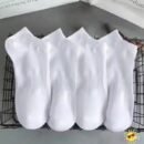 1 pair/6 pairs Women's boat socks spring and summer shallow-cut low-top lightweight breathable sweat-absorbing ankle socks short tube plain color simple soft comfortable Women's socks