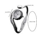 Luxury Ladies' Novelty Bracelet Watch, Round Alloy Case, Quartz Movement, Non, Gift for Her