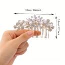 Elegant Exquisite Romantic Glamorous Flower Hair Comb, Women Girls Casual Party Wedding Supplies, Princess Fairy Style Bridal Fresh Hair Accessories, Gift Photo Props