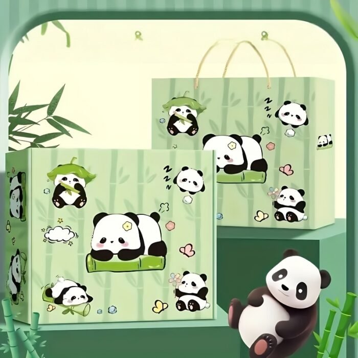 14pcs Panda-Themed Stationery Set - Premium Plastic Office Essentials for Everyday Use & School Rewards - Image 9