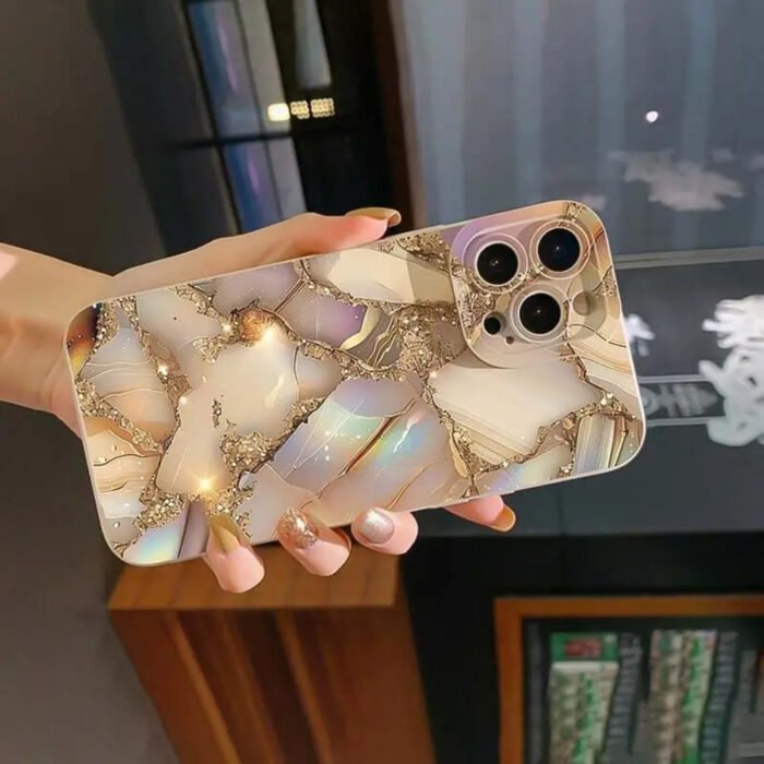 Yellow Marble: Angel Lens Full Coverage Case for Apple Series iPhone 14 Pro, Apple 13 Protective Cover for iPhone 11/12, Compatible with iPhone 15 Plus Case, 14 Pro Max, Apple 13 Protection Case, 12 Head Compatible with Apple 14 Phone Case, Soft Shell 13, 16 Series - Image 5